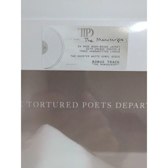 NWT TTPD THE TORTURED POETS DEPARTMENT VINYL LP Taylor swift